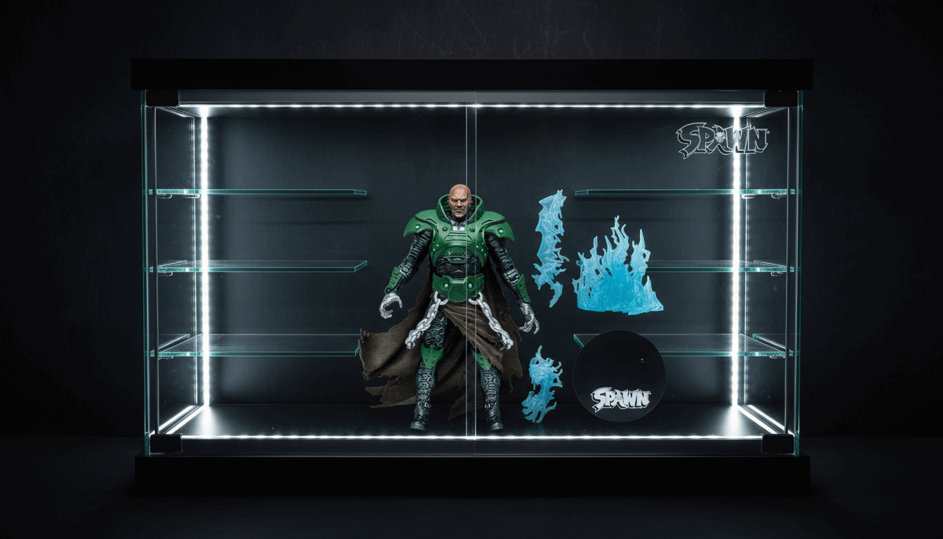 Sinn action figure in premium collector display case